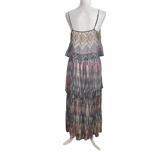 Anthropologie Meadow Rue Josie Tiered Metallic Dress - Picture 6 of 10